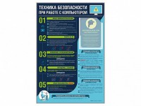 Стенд-уголок "Техника безопасности при работе на компьютере в общеобразовательных учреждениях" - fgospostavki.ru - Омск