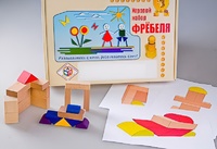 Игровой набор Фребеля "Конструктор деревянный без соединений-2" (Серия "Эксперимент") - fgospostavki.ru - Омск