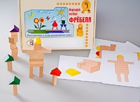 Игровой набор Фребеля "Конструктор деревянный без соединений-3" (Серия "Эксперимент") - fgospostavki.ru - Омск
