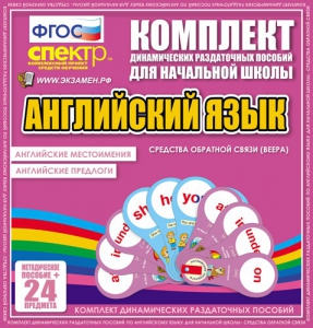 Динамические раздаточные пособия. Английский язык (веера). Английские местоимения, английские предлоги. - fgospostavki.ru - Омск