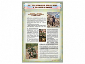 Стенд "Мероприятия обязательной подготовки граждан к военной службе" - fgospostavki.ru - Омск