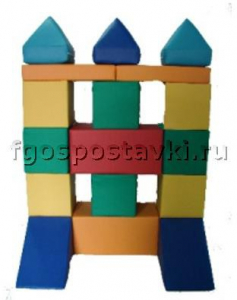 Мягкий модуль-конструктор "Башня" (17 элементов) - fgospostavki.ru - Омск