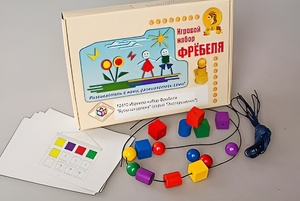 Игровой набор Фребеля "Бусы-шнуровка" (серия "Эксперимент") - fgospostavki.ru - Омск