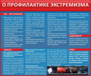 Стенд "О профилактике экстремизма" - fgospostavki.ru - Омск