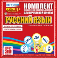 Динамические раздаточные пособия. Русский язык (веера). Читаем по слогам (слоги из двух букв). Конструируем слова (слоги из двух и трех букв). - fgospostavki.ru - Омск