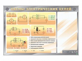 Электрифицированный стенд "Схемы электрических цепей" с маркерными полями - fgospostavki.ru - Омск