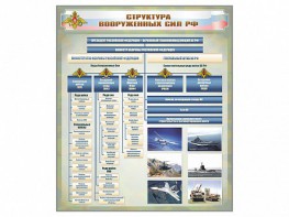 Стенд "Структура Вооруженных сил Российской Федерации" Вариант 1 - fgospostavki.ru - Омск