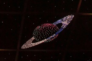 Потолок "Звездное небо с анимационным фибероптическим эффектом сатурн" - fgospostavki.ru - Омск