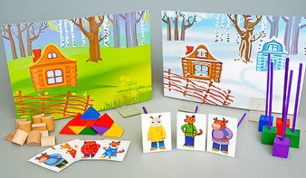 Игровой набор Фребеля "Заюшкина избушка" (серия "Сказочный мир". Выпуск 1) - fgospostavki.ru - Омск