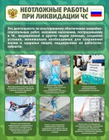 Стенд "Неотложные работы при ликвидации ЧС" - fgospostavki.ru - Омск