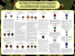 Стенд "Государственные ордена РФ" - fgospostavki.ru - Омск