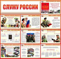Стенд "Служу России" - fgospostavki.ru - Омск